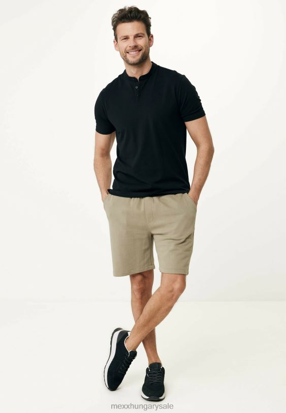 XV8H6487 férfiak Mexx polo mao gallér fekete schwarz