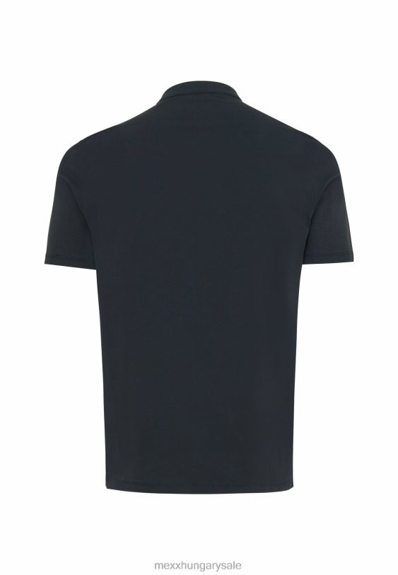 XV8H6487 férfiak Mexx polo mao gallér fekete schwarz