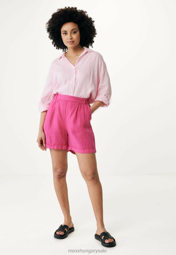 XV8H649 nők Mexx vászon rövidnadrág meleg rózsaszín