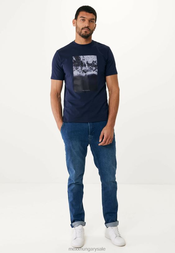 XV8H6491 férfiak Mexx póló rövid ujjú sötétkék kék