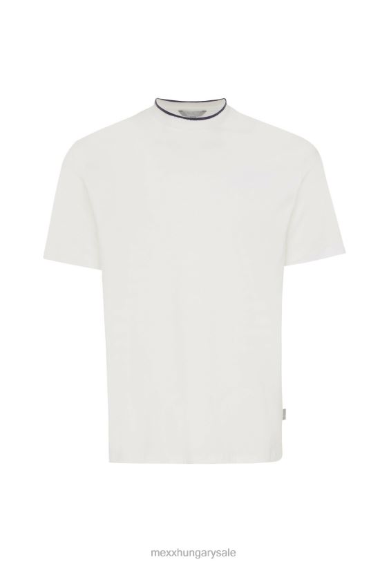 XV8H6493 férfiak Mexx póló rövid ujjú fonalfesték törtfehér bézs
