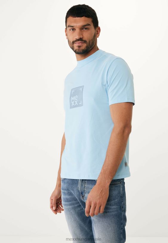 XV8H6495 férfiak Mexx póló rövid ujjú friss kék schwarz