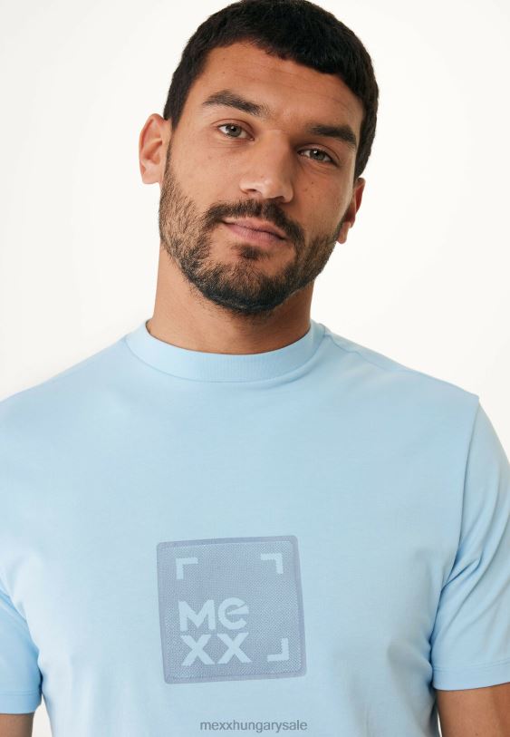 XV8H6495 férfiak Mexx póló rövid ujjú friss kék schwarz