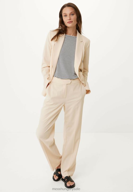 XV8H65 nők Mexx kétsoros blézer világos homok bézs