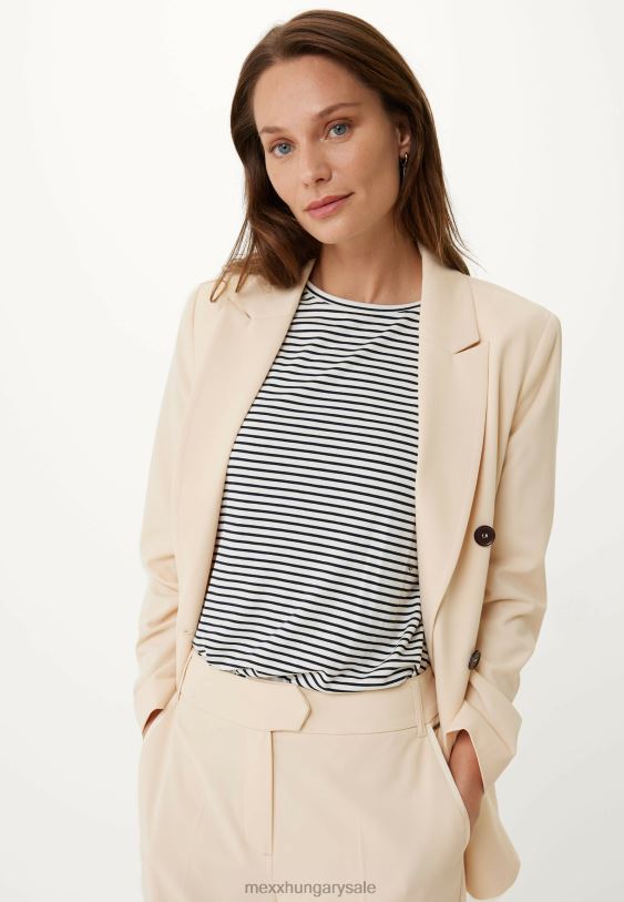 XV8H65 nők Mexx kétsoros blézer világos homok bézs
