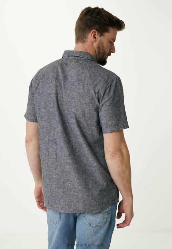 XV8H6503 férfiak Mexx vászon póló rövid ujjú fekete schwarz