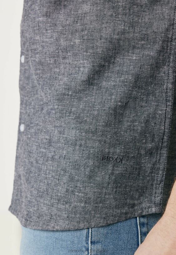 XV8H6503 férfiak Mexx vászon póló rövid ujjú fekete schwarz