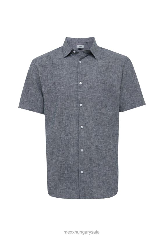 XV8H6503 férfiak Mexx vászon póló rövid ujjú fekete schwarz