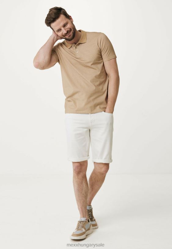 XV8H6509 férfiak Mexx pólónyomat homok bézs