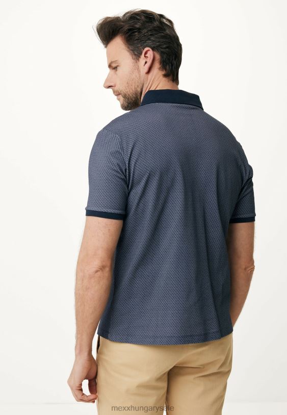 XV8H6512 férfiak Mexx póló haditengerészet kék