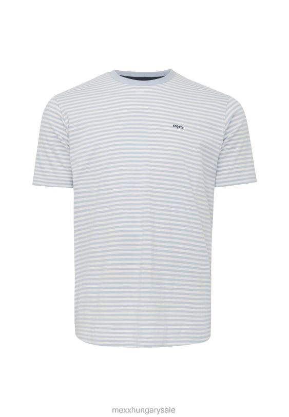 XV8H6513 férfiak Mexx póló csíkos világos kék