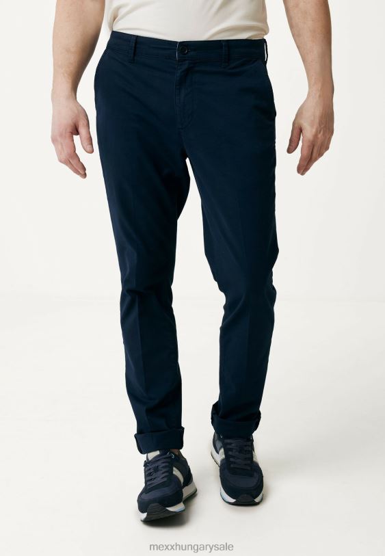 XV8H6516 férfiak Mexx derékközép ruhafesték chino navy kék