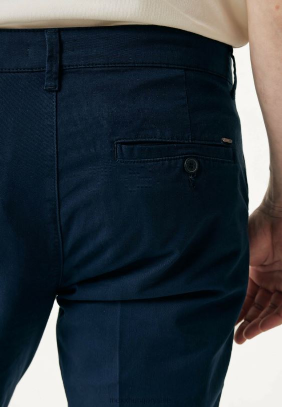 XV8H6516 férfiak Mexx derékközép ruhafesték chino navy kék