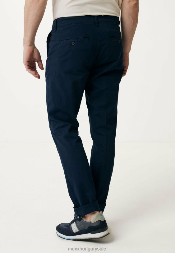 XV8H6516 férfiak Mexx derékközép ruhafesték chino navy kék