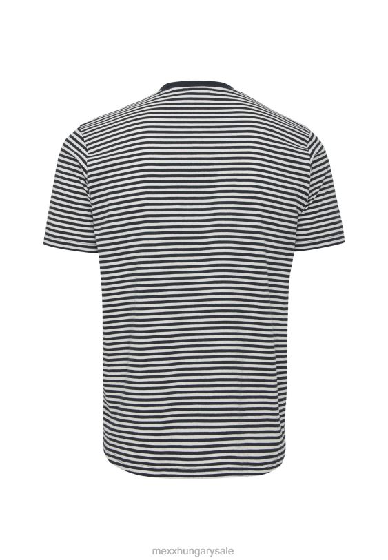 XV8H6519 férfiak Mexx póló csíkos sötétkék kék