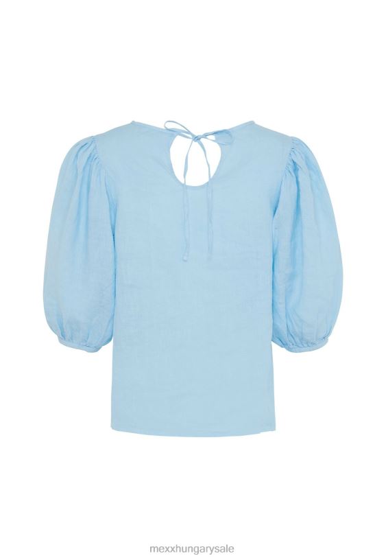 XV8H652 nők Mexx vászon felső léggömb ujjak világos kék