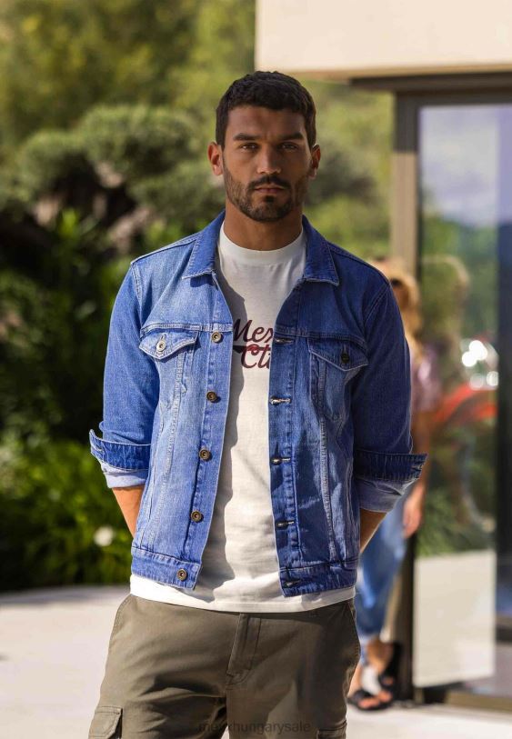 XV8H6522 férfiak Mexx farmer dzseki korona fehérítő bézs