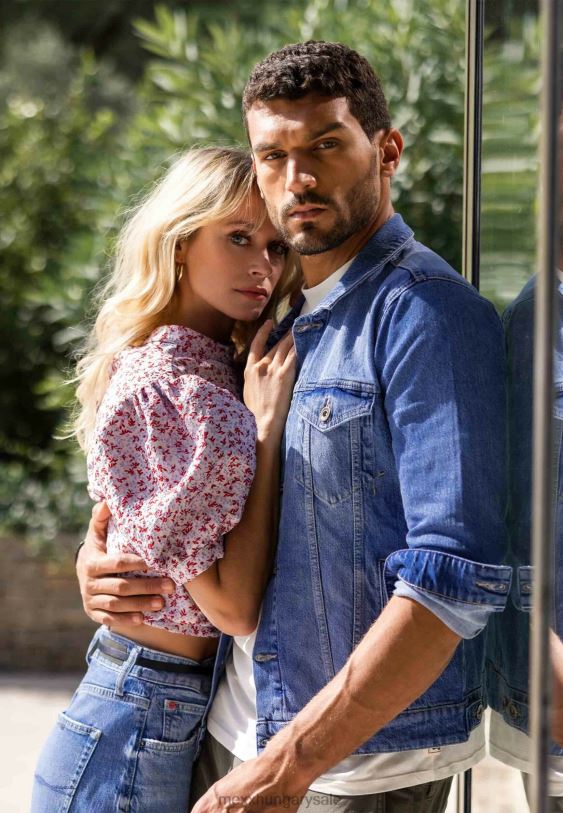 XV8H6522 férfiak Mexx farmer dzseki korona fehérítő bézs