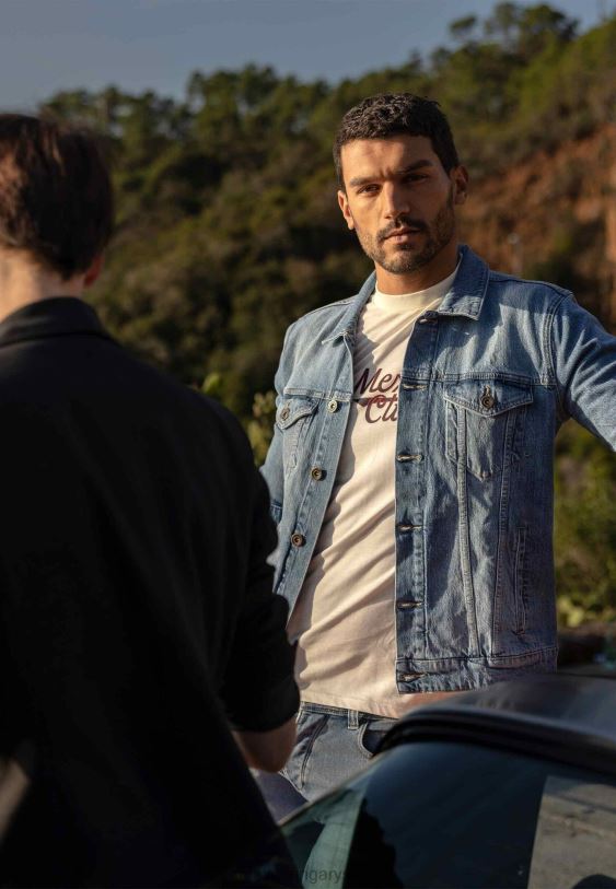 XV8H6522 férfiak Mexx farmer dzseki korona fehérítő bézs