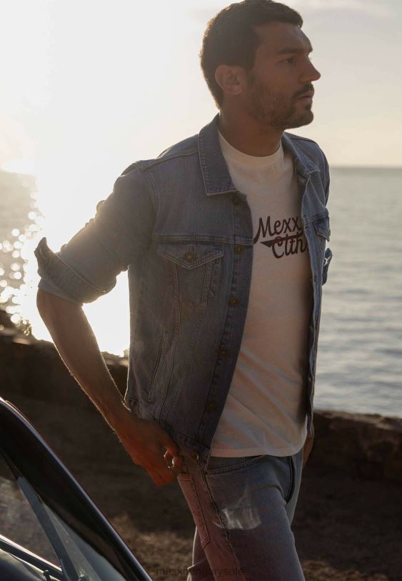 XV8H6522 férfiak Mexx farmer dzseki korona fehérítő bézs