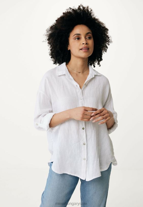 XV8H653 nők Mexx gomb át blúz fehér