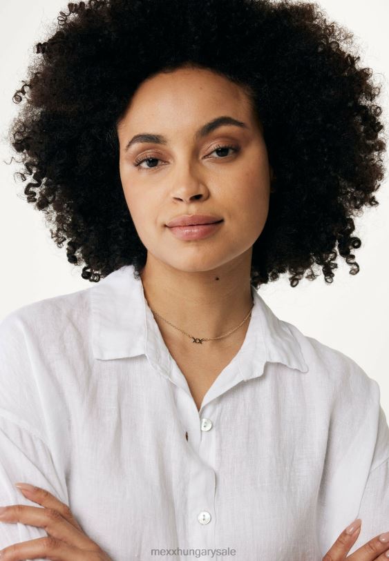 XV8H653 nők Mexx gomb át blúz fehér