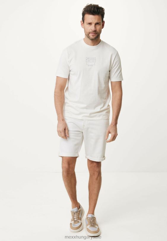 XV8H6536 férfiak Mexx steve farmer rövid törtfehér bézs