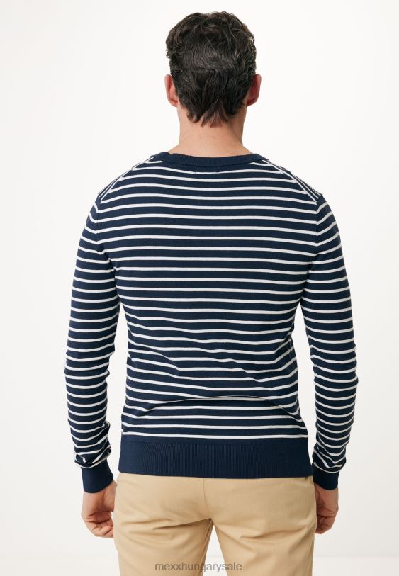 XV8H6546 férfiak Mexx pulóver crewneck navy kék
