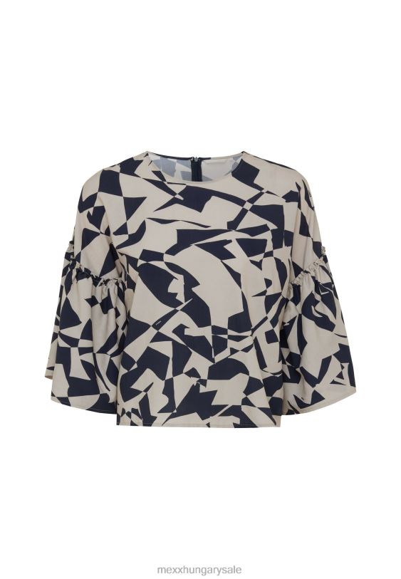 XV8H655 nők Mexx rövid ujjú blúz bézs