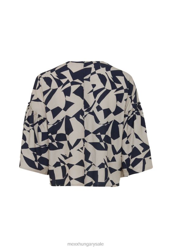 XV8H655 nők Mexx rövid ujjú blúz bézs