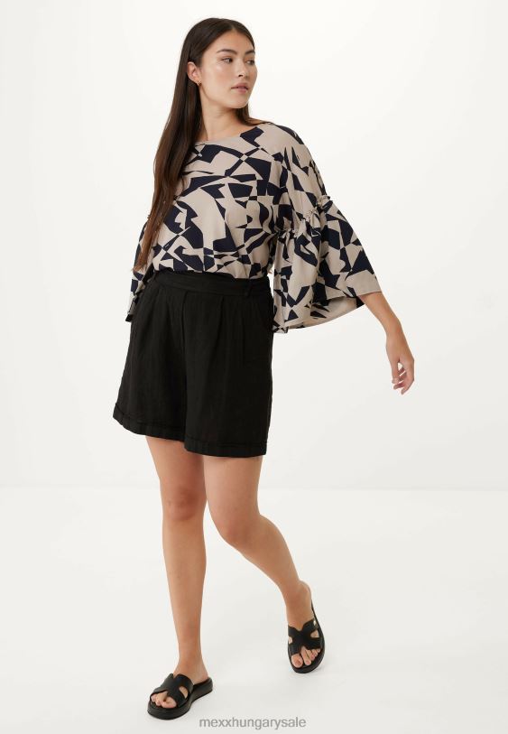 XV8H655 nők Mexx rövid ujjú blúz bézs