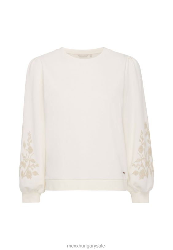 XV8H656 nők Mexx legénységi nyakú pulóverujjú fehér