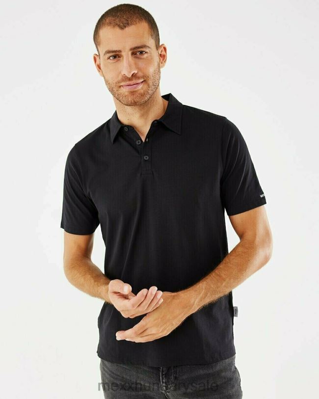 XV8H6560 férfiak Mexx jersey polo fekete schwarz