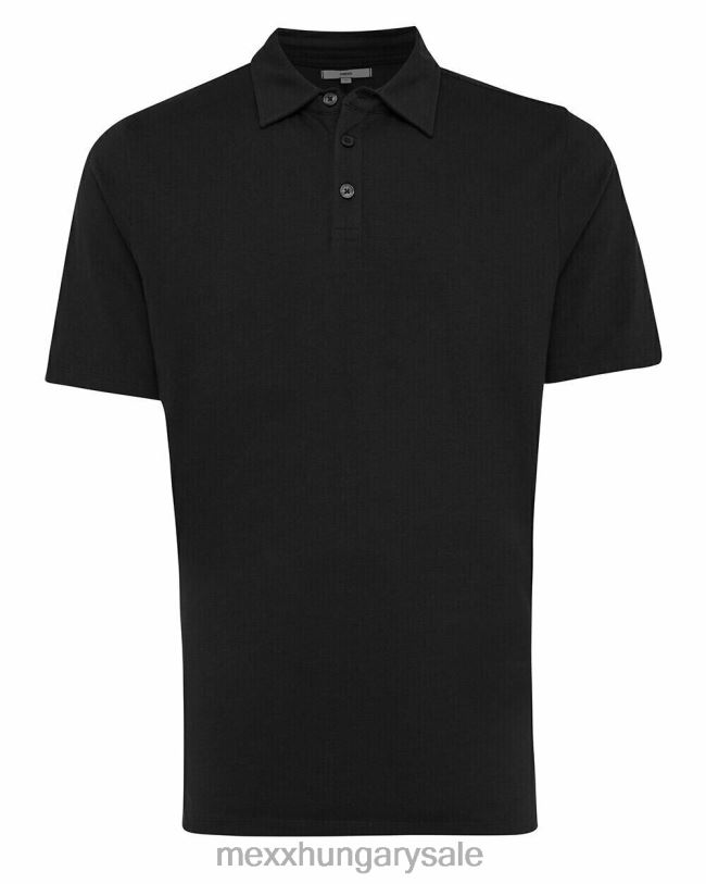 XV8H6560 férfiak Mexx jersey polo fekete schwarz