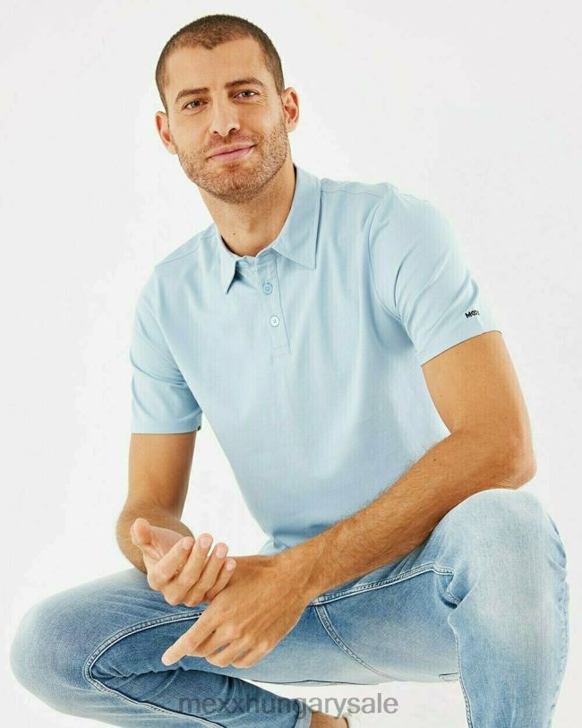 XV8H6564 férfiak Mexx jersey polo light kék