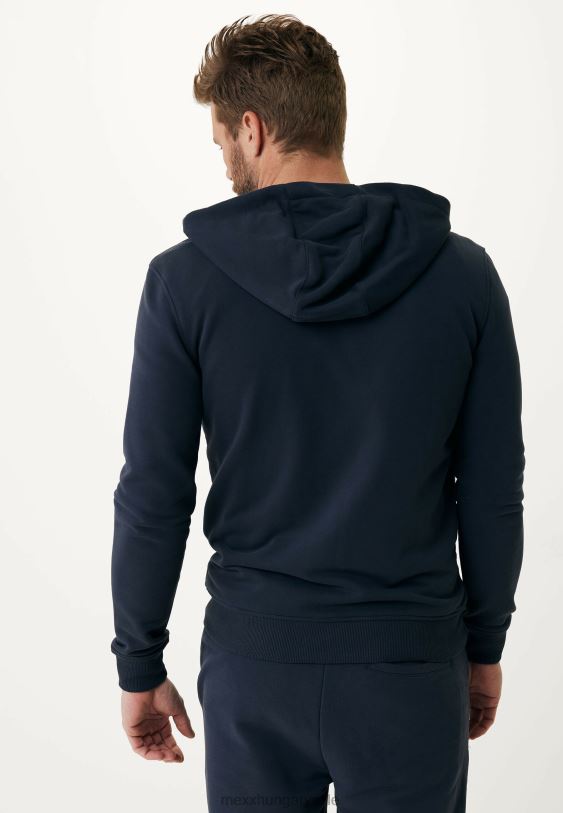 XV8H6566 férfiak Mexx kapucnis kardigán sötétkék kék