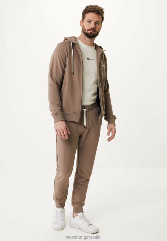 XV8H6569 férfiak Mexx kapucnis kardigán barna