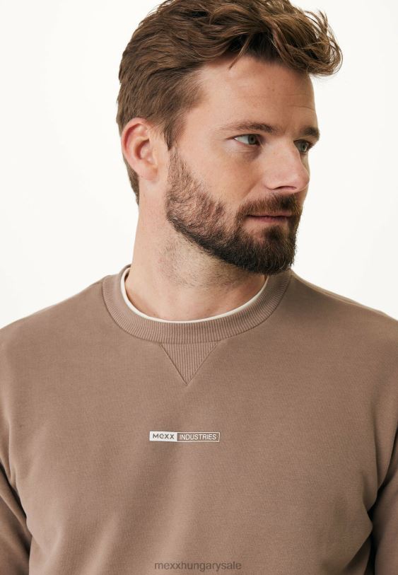 XV8H6570 férfiak Mexx pulóver crewneck barna