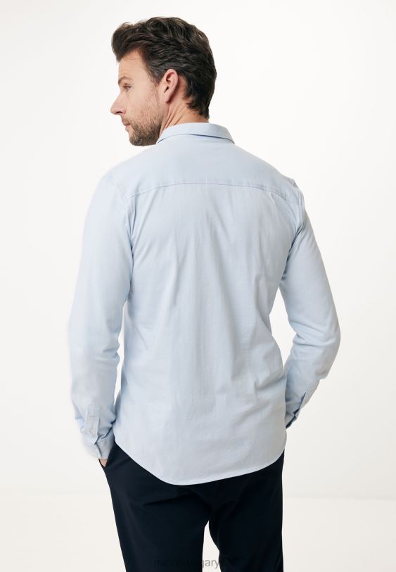 XV8H6576 férfiak Mexx jersey ing basic light kék