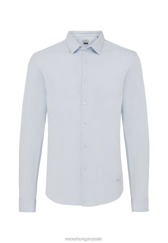 XV8H6576 férfiak Mexx jersey ing basic light kék