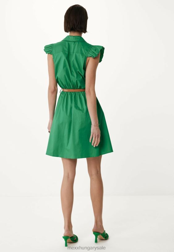 XV8H658 nők Mexx fodros ruha zöld