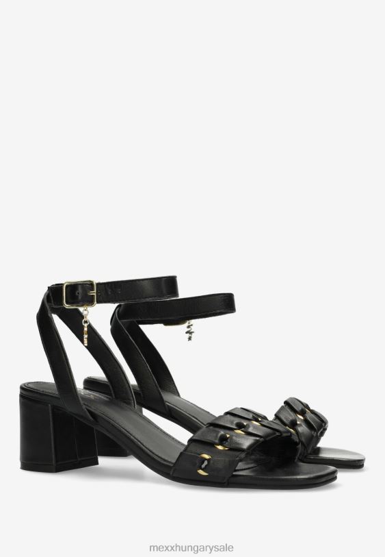 XV8H6583 nők Mexx sarkú szandál lynke fekete schwarz