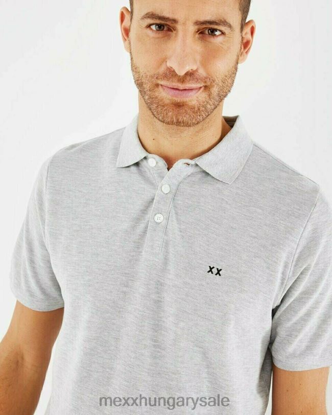 XV8H6584 férfiak Mexx pique polo szürke