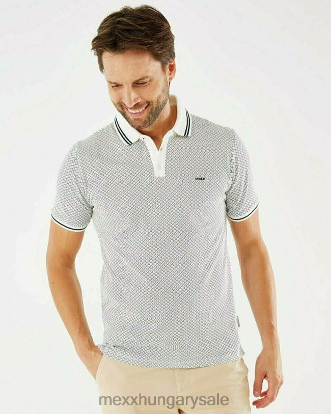 XV8H6593 férfiak Mexx pique polo off fehér