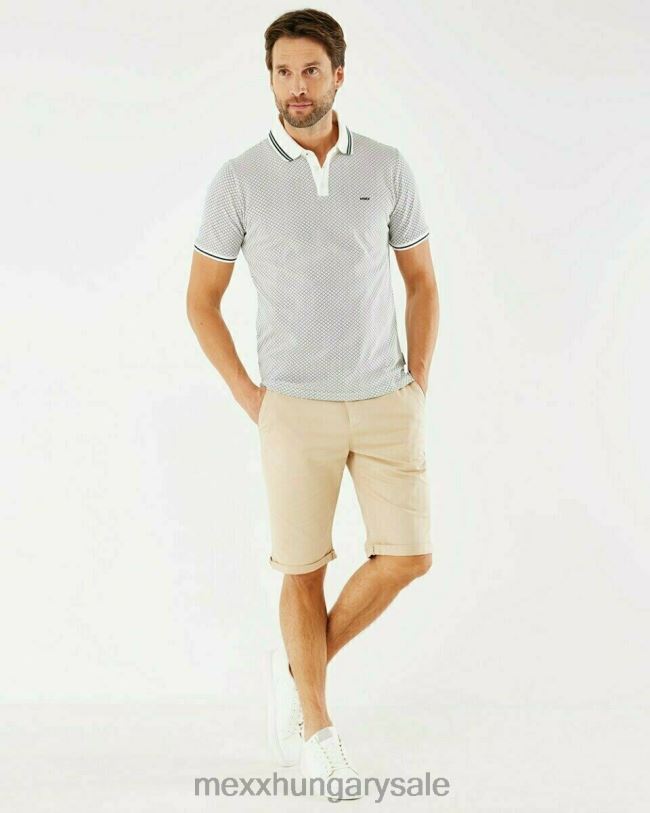 XV8H6593 férfiak Mexx pique polo off fehér
