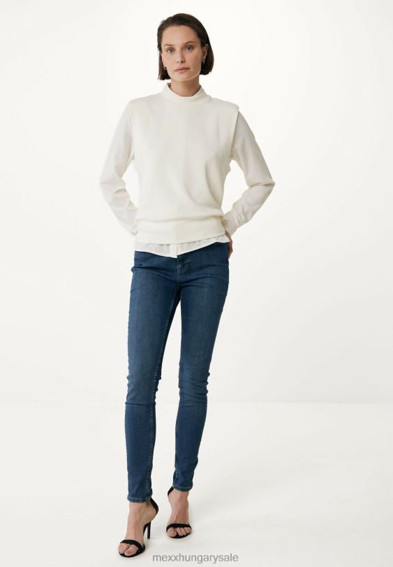 XV8H66 nők Mexx ujjatlan pulóver törtfehér bézs