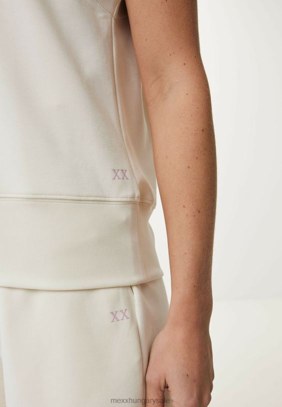 XV8H66 nők Mexx ujjatlan pulóver törtfehér bézs