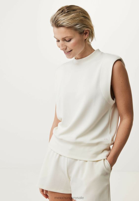 XV8H66 nők Mexx ujjatlan pulóver törtfehér bézs