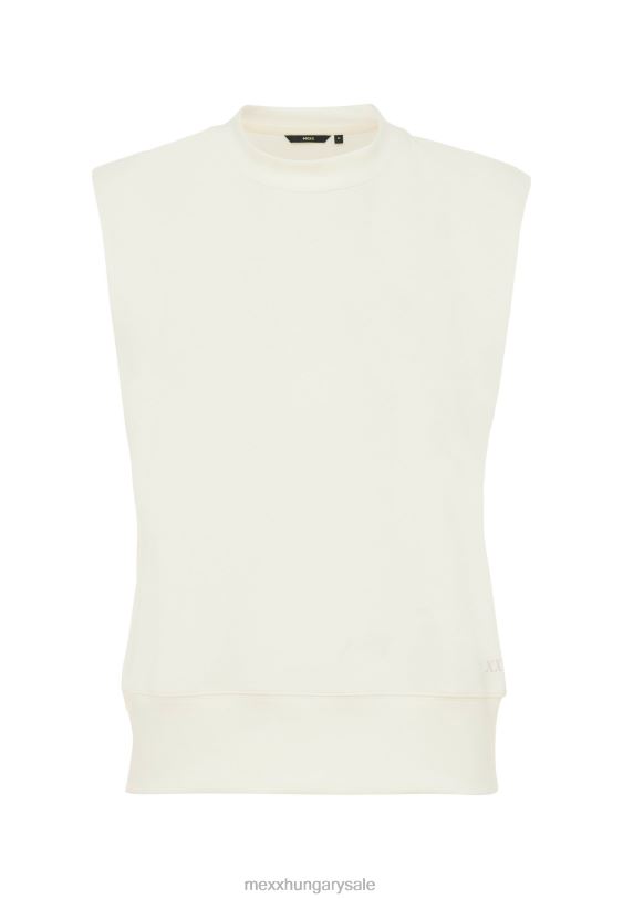 XV8H66 nők Mexx ujjatlan pulóver törtfehér bézs