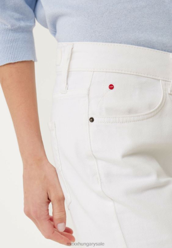 XV8H660 nők Mexx kim magas derekú farmer törtfehér bézs